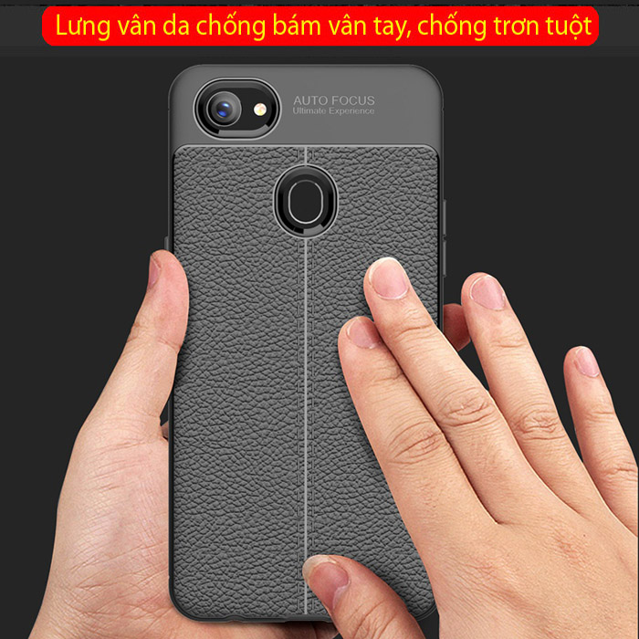 Ốp lưng Oppo F7 LT Leather Design Case vân da - sang trọng 1